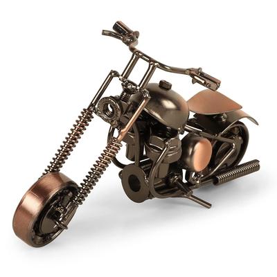 Amaze Shoppee Iron Bike Miniature Figurine, Standard, Brown, 1 Piece