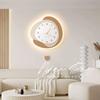 Cream Style Clock Living Room Wall Clock Fashion Artist Uses Silent Wall Clock High-end Clock Wall