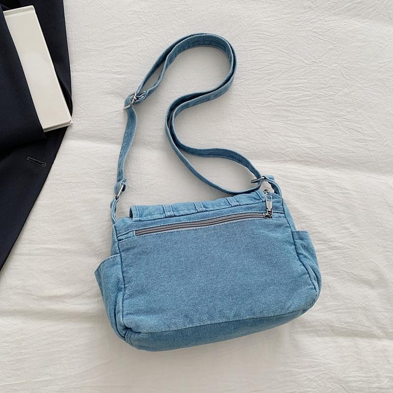 Denim Crossbody Bag for Women – Minimalist Shoulder Bag with Adjustable Strap – Perfect for Casual & Streetwear Styles