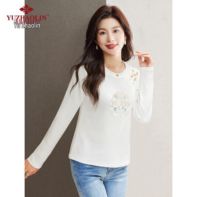 Yuzhaolin Women s Long Sleeve Round Neck T-Shirt L
