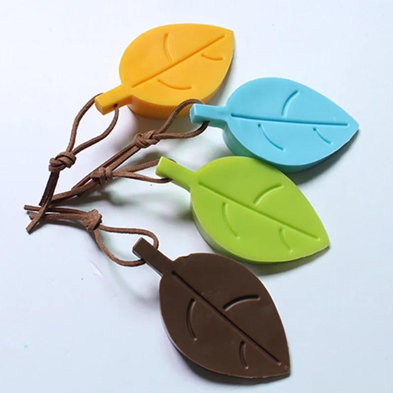 Leaves Shape Silicone Rubber Door Stop Stoppers Door Block Children Anti-Folder Hand Hotel Security Door Card Hanging