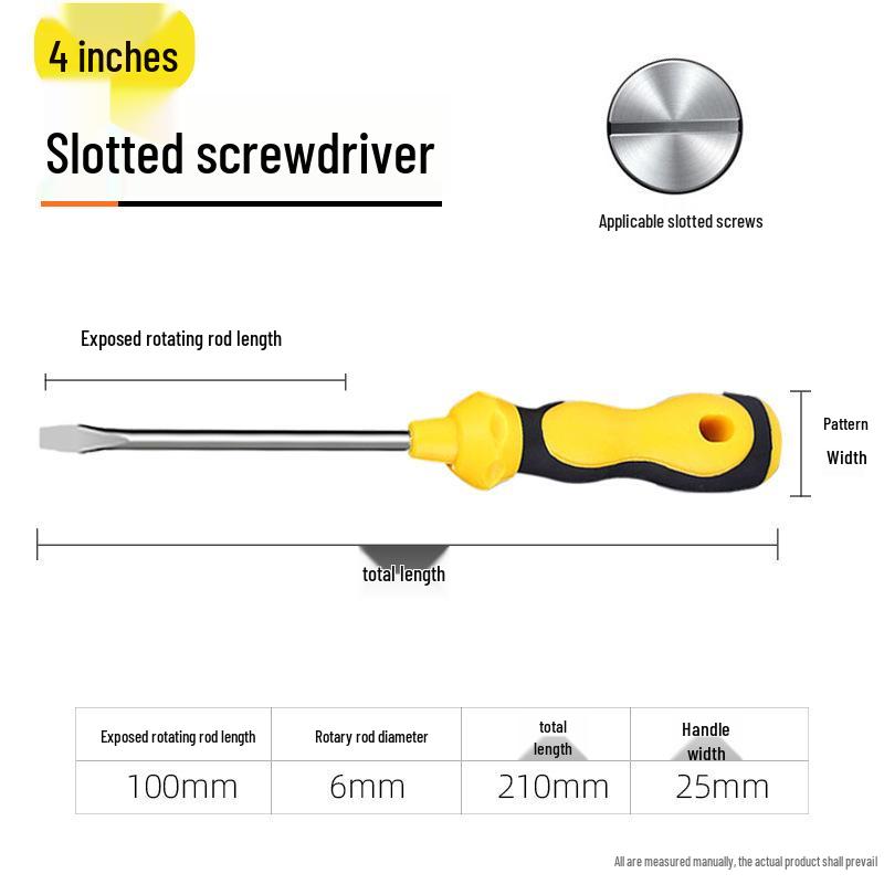 Magnetischer Kreuz- und Schlitzschraubendreher mit Kürbisgriff für den Hausgebrauch