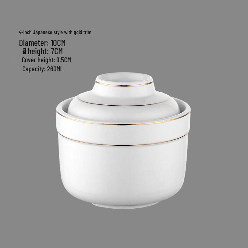 Ruhan Commercial Ceramic Double Boiler Stew Cup Set
