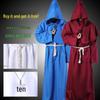 Halloween Medieval Monk & Wizard Robe Costume - Priest COS Stage Wear