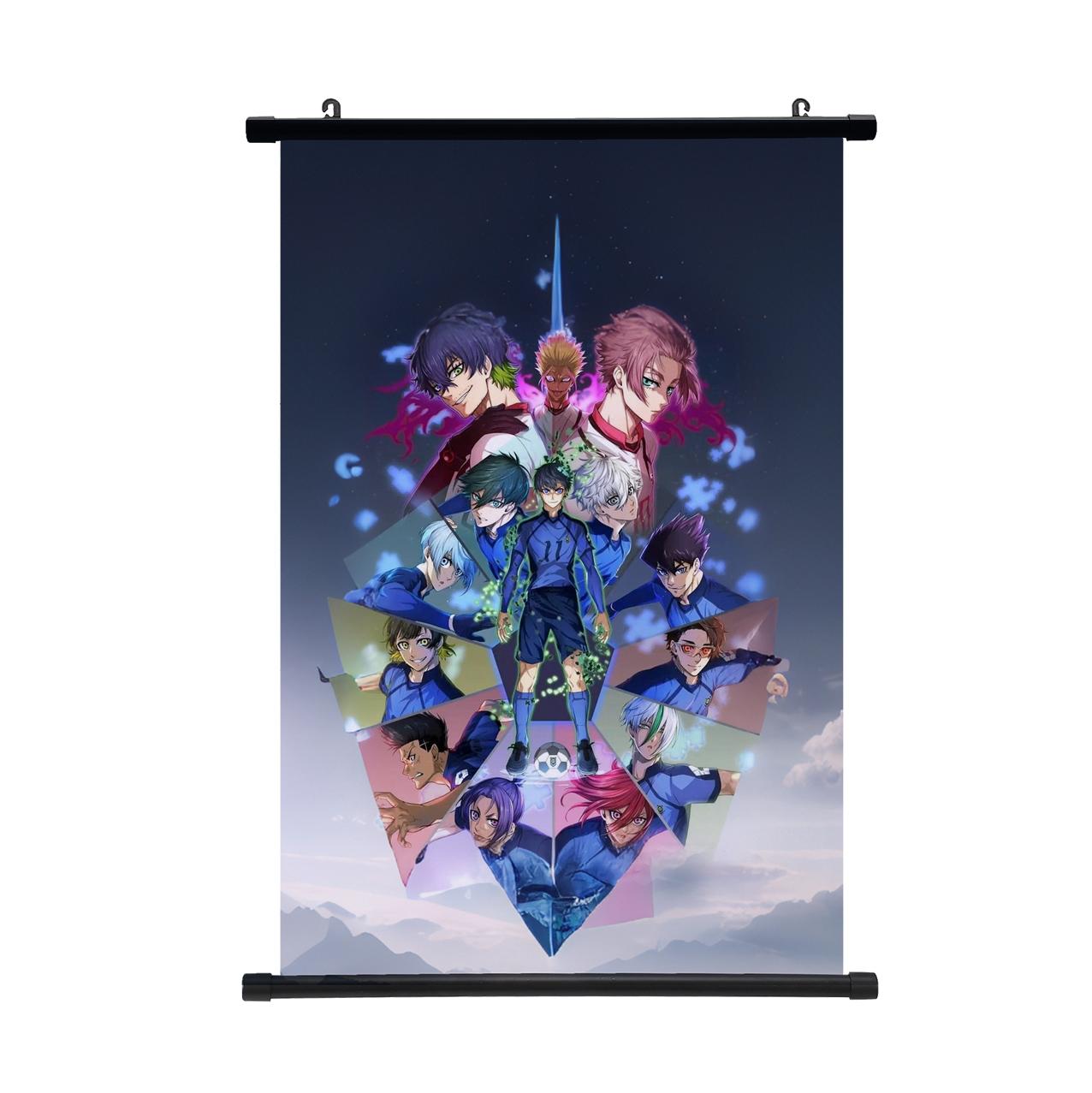 

Аниме Blue Lock Скролл-постер Исаги Ёичи Наги Сейширо Художественная картина Подвесной постер Детские комнаты Наклейка на стену 30*45cm белый