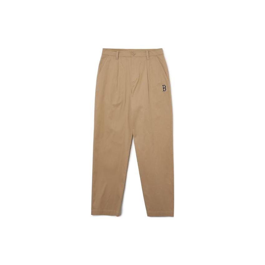 MLB Casual Pants Men s Khaki Moderate Straight Fit Pants 3LWPB0131-43BGD L