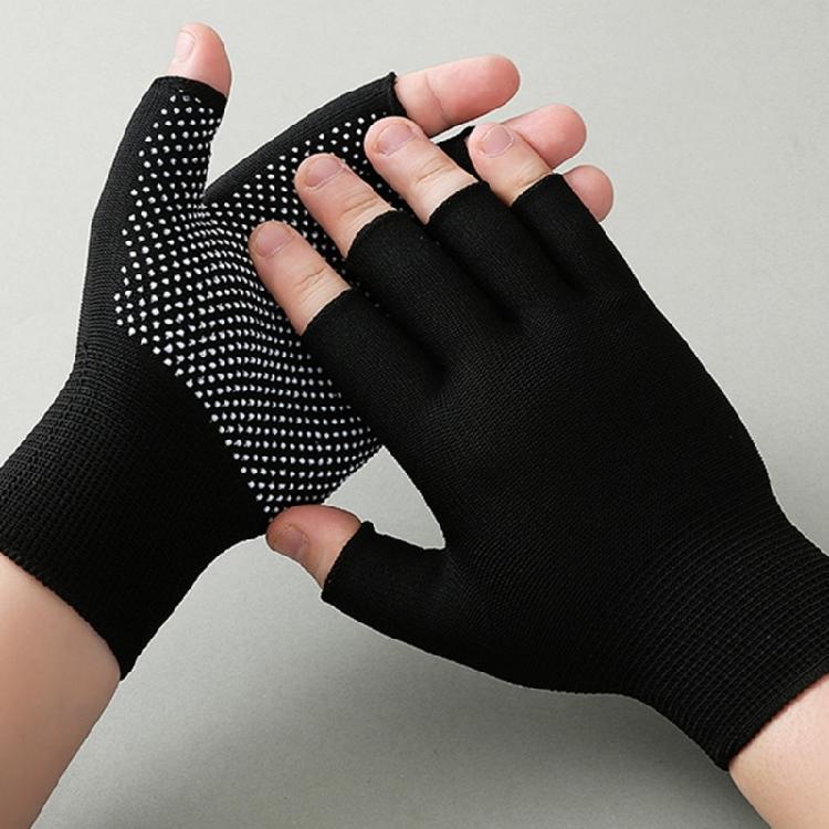 12Pair Breathable Sports Gloves Unisex Nylon Fingerless Gloves NonSlip Nylon Working Gloves for Women and Men