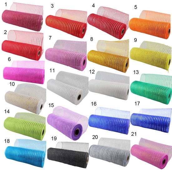 1 Roll Good Woven Wrapping Bright-colored DIY Mesh Plastic Practical Festive Touch Ribbon Mesh