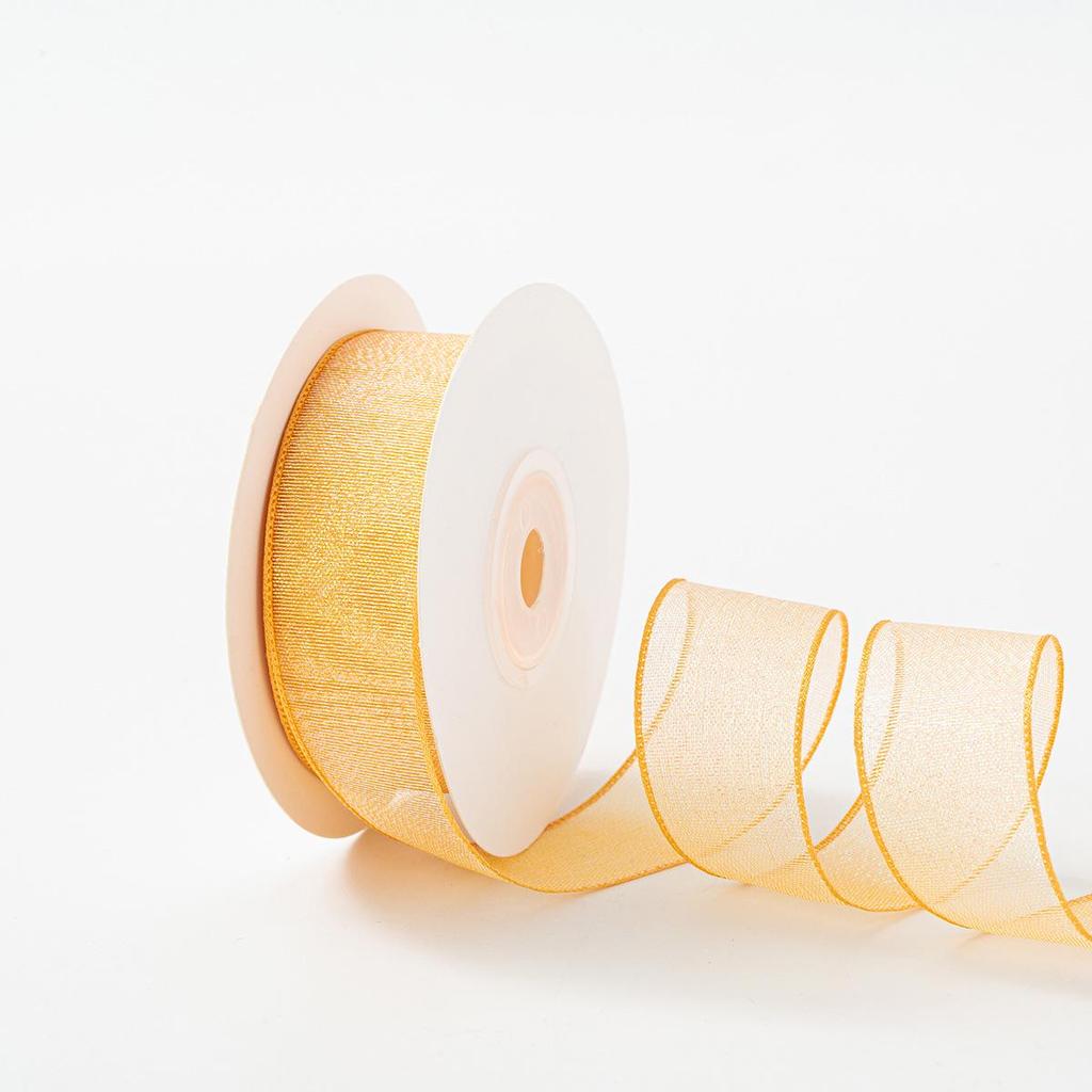 2.5cm Fantasy Fishtail Reflective Yarn Hair Bow Ribbon for Gift Bags