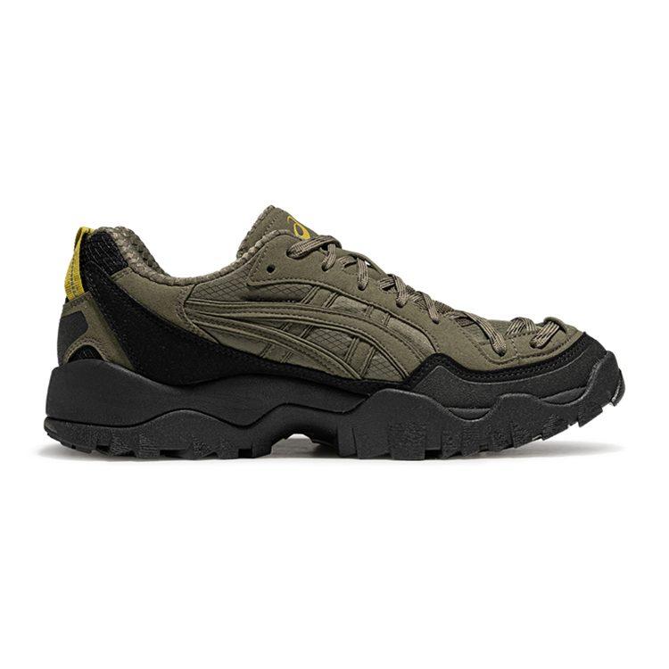 ASICS GEL PICKAX Slip Resistant Abrasion Resistant Low top Casual Shoes Unisex Army Green 1203A867-301