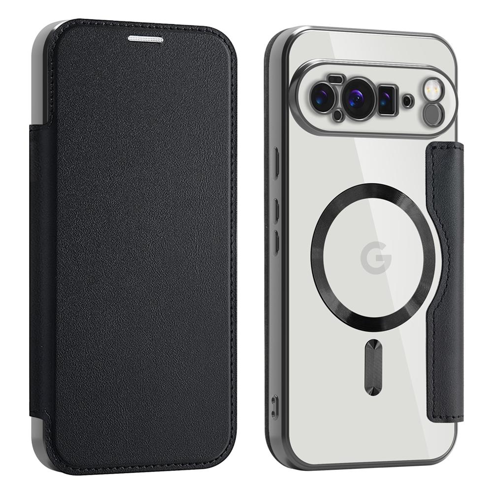 Wireless Charging Flip Case for Google Pixel 9A 8A 7A 9Pro XL 10Pro 9 10 Magnetic Wallet Case Cards Slot Leather Case Anti Fall