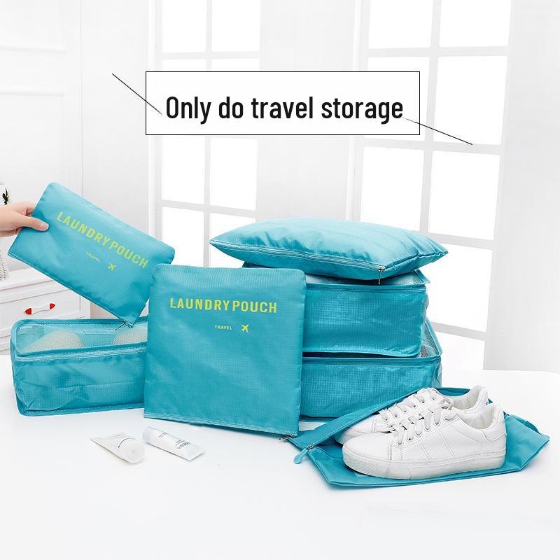 Koreanisches Reiseset: 6- und 7-teilige Aufbewahrungstaschen für Kleidung und Accessoires
