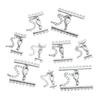 2sets Metal Lobster Clasps Extender Chain Copper Plated Multi Row Link Clasp Connectors For DIY Jewelry Making Necklace Bracelet