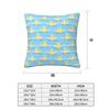 Cute Duck Swimming Seamless Pattern Square Pillowcase Cushion Cover Pillow Case Throw Pillow Cover for Home Bedroom Car