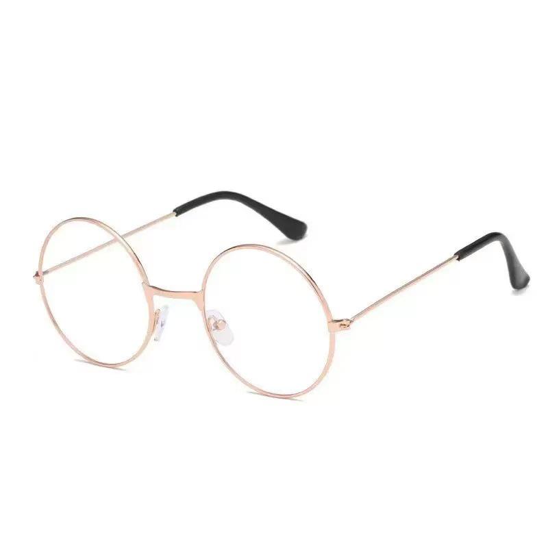 Retro Round Metal Sunglasses - Unisex Prince & Harry Potter Style, Perfect for Weddings