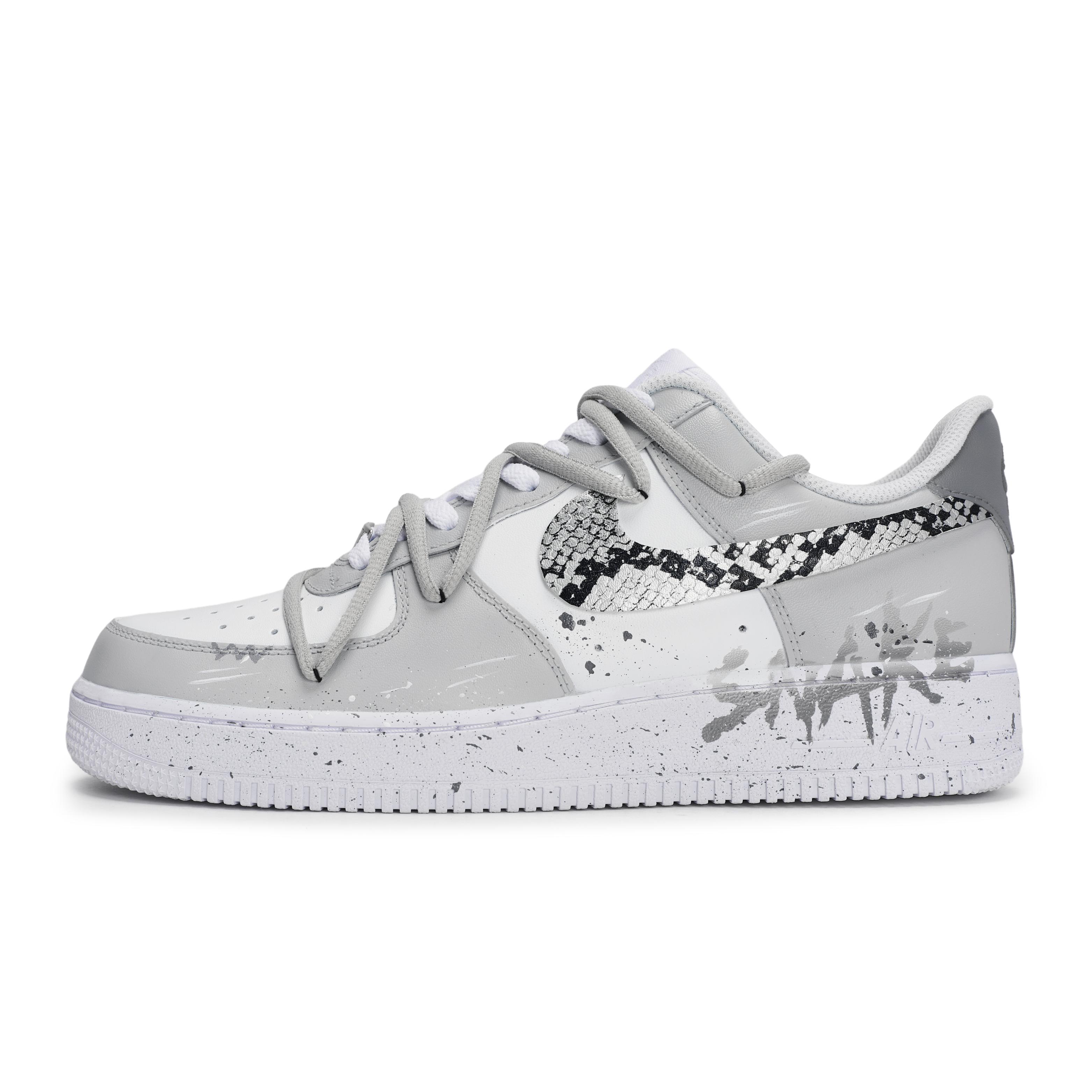 

Nike Air Force 1 Skateboard Shoes Unisex Low top White/Gray CW2288-111(Team1189-) 38.5