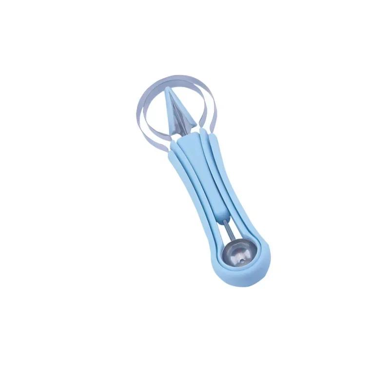 3 in 1 Watermelon Slicer Cutting Knife Spade Fruit Carving Knife AvocadoKnifeMultifunctionalFruiDredgeSeparator Kitchen Gadgets