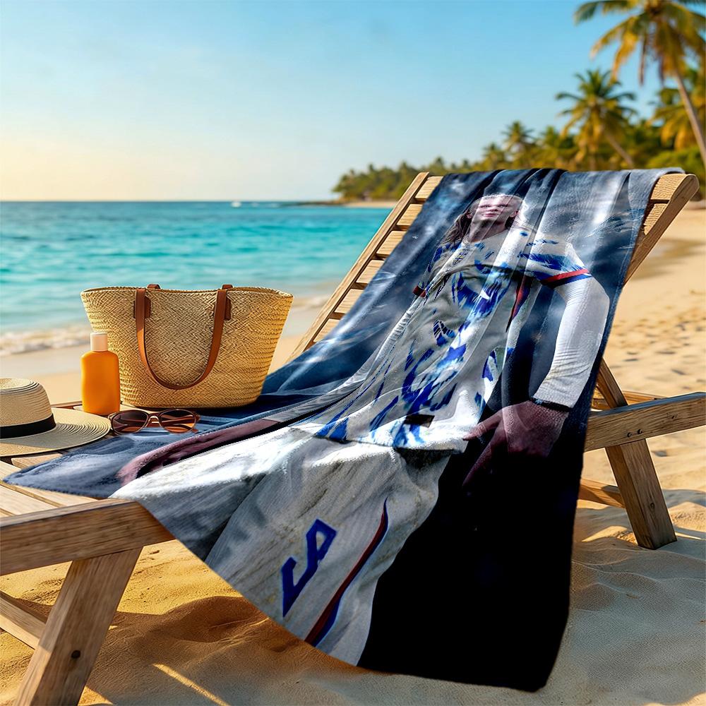 Haaland Manchester City Beach Towel Super Soft & Absorbent Comfortable Lightweight Portable for Swimming,Beach,Camping, Travel, Beach Accessories,Gym