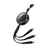 100W Fast-Charging Retractable Data Cable for Apple, Huawei, Android Type-C Devices