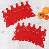 12pcs Christmas Felt Cutlery Set with Tree Design, Utensil Bag, Placemats, Coasters, and Silverware Pouch: Practical for Home and Restaurant Use