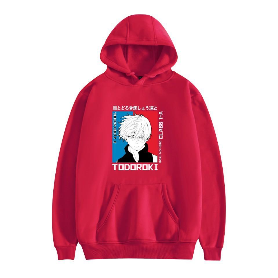 Anime Letter Print Hooded Autumn And Winter Sweater