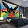 Bing Custom Name Wall Tapestry Aesthetic Wall Hanging Printed Fabric Blanket Decorative Tapestries for Bedroom Living Room Home Decor