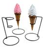 Simulated Ice Cream Cake Model for Birthday Display - Fake Ice Cream Bakery Pastry Dessert Prop for Food Photography