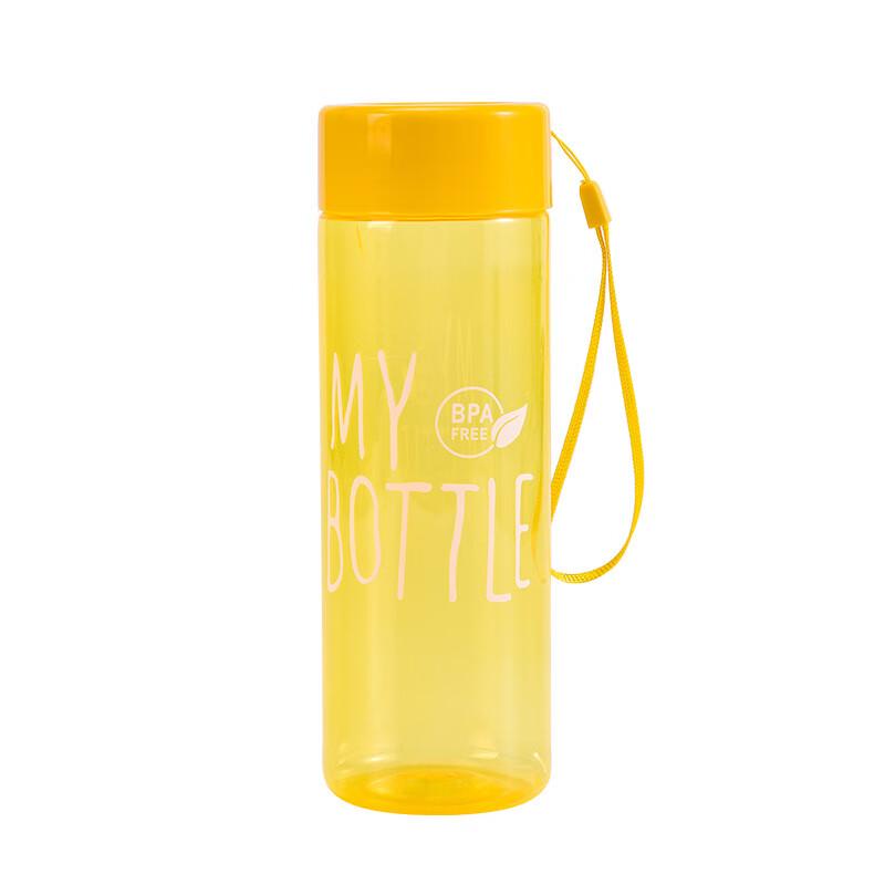 Minxun Bunte MY BOTTLE Wasserbecher mit Trageschlaufe (10 Stück)