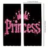 Glittering Crown Printed Curtains Pole Bag Bedroom Living Room Home Decoration Made Of Polyester Sitting Decor