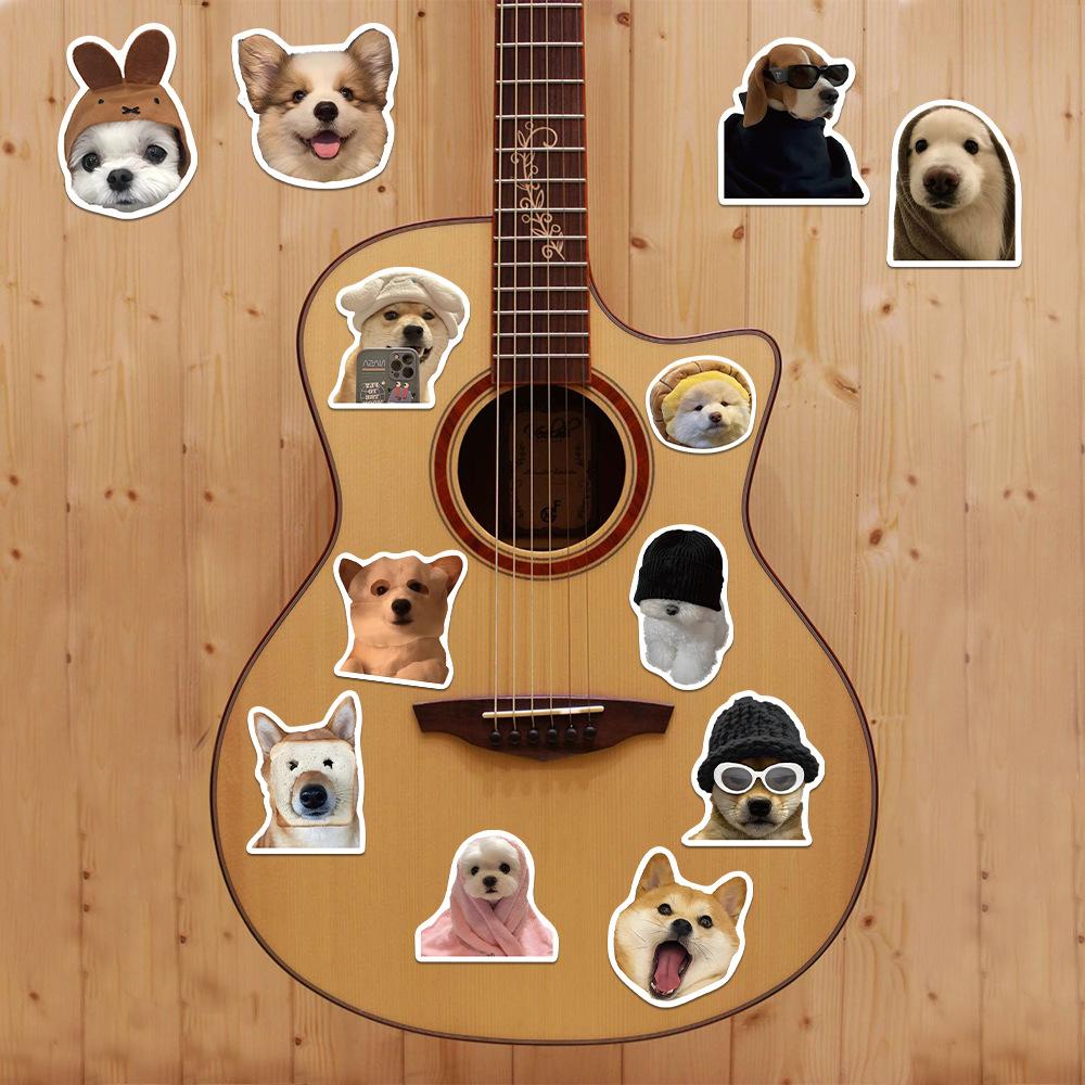 50 stk Kawaii Katt Hund Morsomme Dyr Meme Klistremerker Søte Dekaler Dekorasjon DIY Skateboard Scrapbook Bærbar PC Kjøleskap Bil Barn Leke