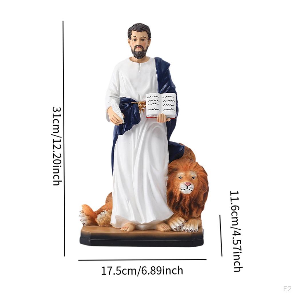 Sophist and Lion Statue Home Decor Creative Artwork for Office Indoor Shelf