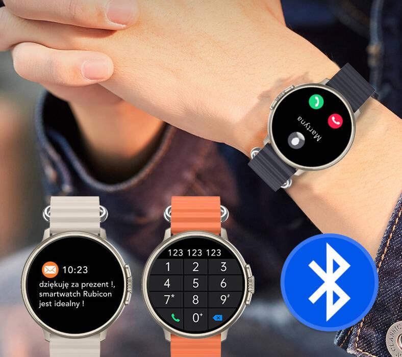 Smartwatch Unisex Rubicon Rncf15 - Bluetooth Call, Wireless Charging (Sr057B)