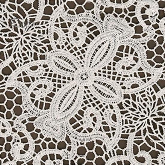 Elegante Spitzengedeckunterlagen Rund Weißes Deckchen, Retro-Gedeckunterlage, Bestickte Tischmatte, Florale Topper-Deckchen für Hochzeit Junggesellinnenabschied Esstischdekoration