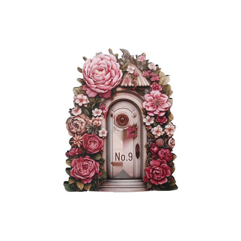 Creative Wooden Fairy Door Ornaments for Garden Decor