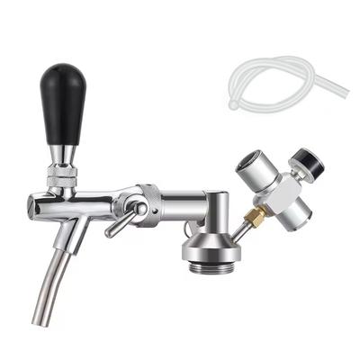 Draft Beer Tap Keg Dispenser,Brew Mini Keg Growler Kit with Beer Faucet,Adjustable Pressure Mini Co2 Regulator,beer Barrel Spear
