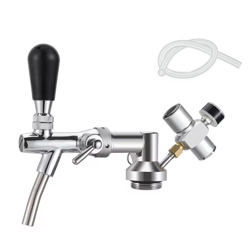 Draft Beer Tap Keg Dispenser,Brew Mini Keg Growler Kit with Beer Faucet,Adjustable Pressure Mini Co2 Regulator,beer barrel spear
