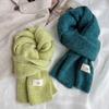 Knitting Winter Scarves Plush Cape Wraps Windproof Mohair Long Shawl  Student