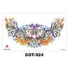 Chest Large Pattern Chest Sticker Male And Female Simulation Disposable Flower Body English Faucet Plain Flower Tattoo Sticker