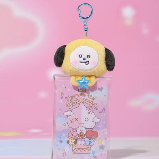 BT21 Portachiavi Custodia Peluche Trasparente Edizione Oltre il Viaggio