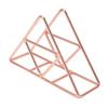 Rose Gold/Gold Napkin Holder Triangle Decorative Iron Napkin Holder 5.3 × 16.8 × 11cm Elegant Paper Napkin Holder Home Dining
