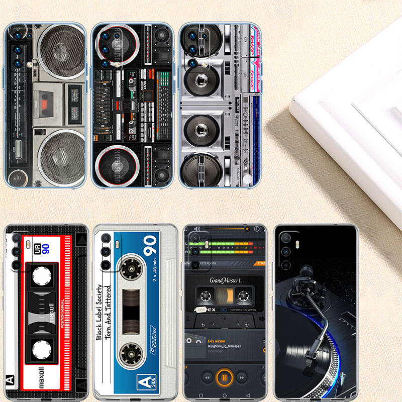 IR30 Vintage Boombox Tape Phone Case for Motorola Edge 20 30 S30 40 50 Fusion Lite Plus Pro Neo Ultra One Power Action Macro Hyper Vision Zoom
