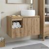 Bathroom Furniture Set 2 Pieces Artisan Oak Engineered Wood