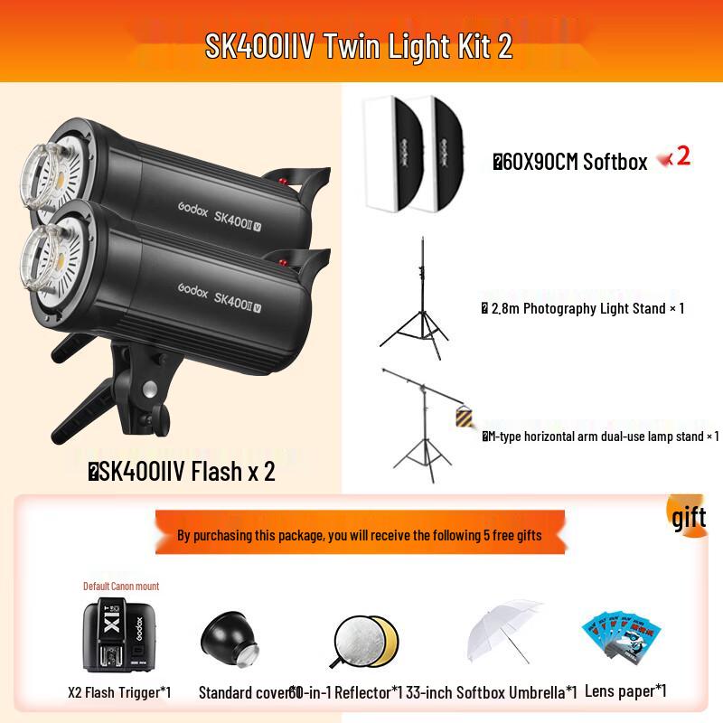 Godox SK400IIV Professional Studio Flash Kit