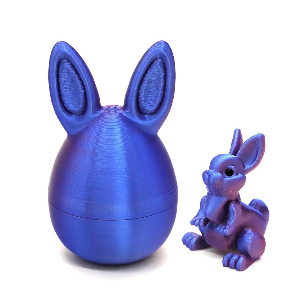 3D Printed Delicate Rabbit Egg Mini Surprise Rabbit Inside Perfect For Children Easter Parties Birthday Wishes Decor