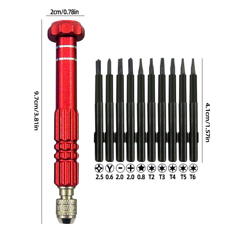 10-in-1 Precision Screwdriver Set for Mobile Phones,Notebooks,and Computers-Perfect for Small Maintenance and Disassembly