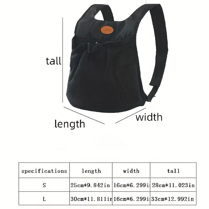 Breathable Mesh Dog Carrier Backpack, Front-Facing Pet Carrier for Small Dogs Cats
