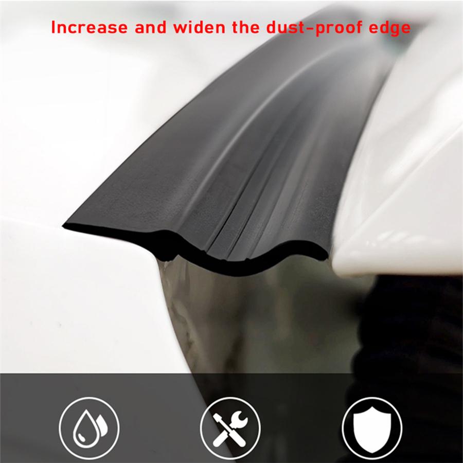 Suv Mpv Trunk Seal Strip 2 Meters Rubber Black White For Hatchback Tail Box Cover Gap Waterproof And Dustproof
