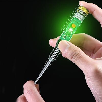1PC Induzierte Elektrische Tester Stift Schraubendreher Sonde Licht Spannung Tester Detektor AC/DC 70-250V Test stift Elektrische Linie Detektor