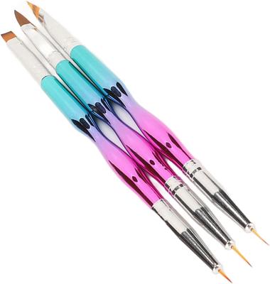 NAILWIND 3pcs Nail Liner Brush, Double Ended Nail Art Brushes, Nail Art Brush Set, Nail Art Painting Drawing Brush, Gel Nail Brush Set, Nail Art Pa