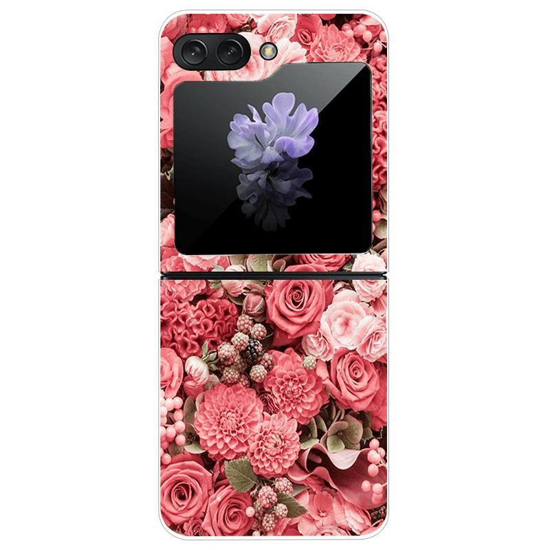 For Samsung Z Flip7 Cases Flip 7 Hard PC Transparent Phone Cover For Samsung Galaxy ZFlip 7 Cool Luxury Clear Shockproof Case